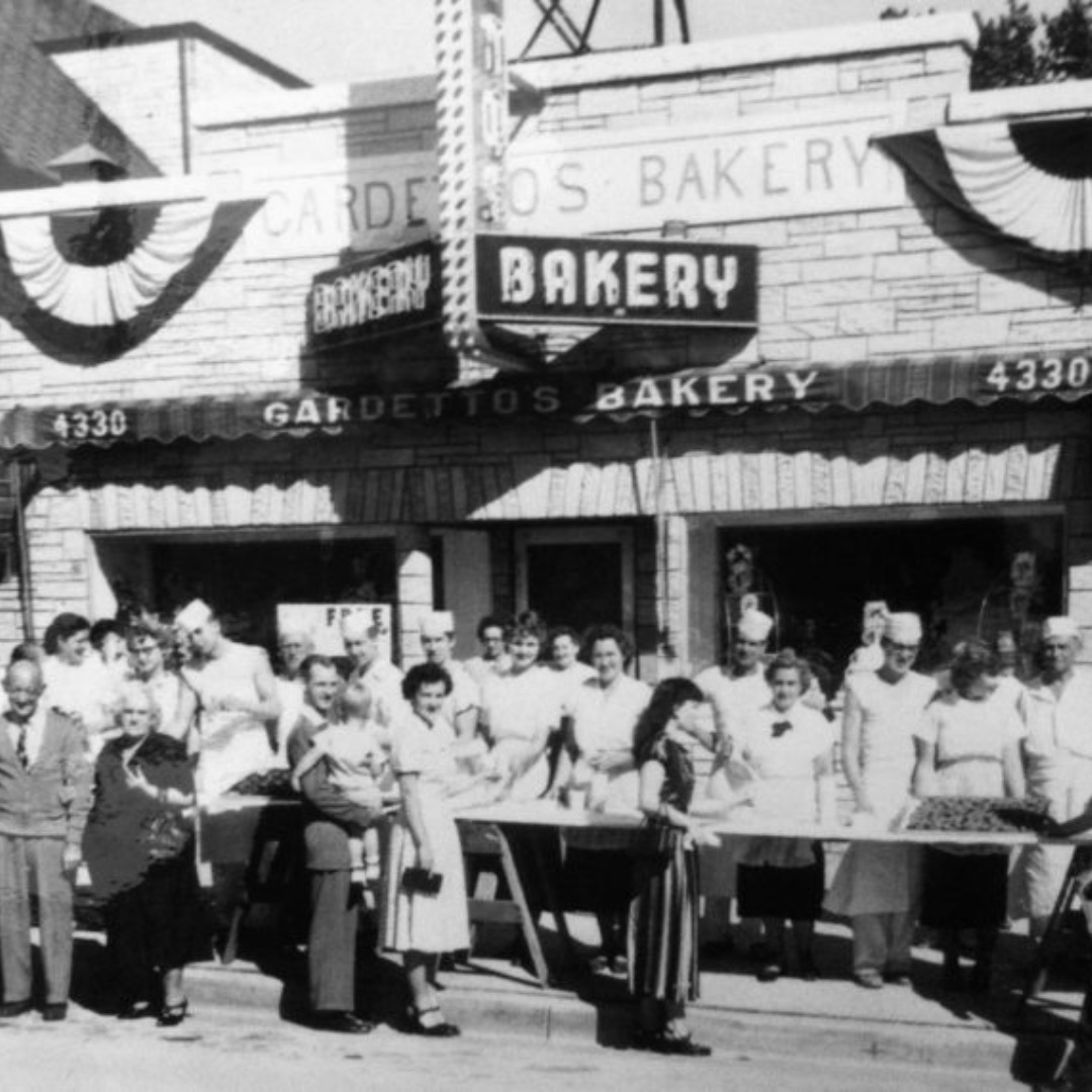 The original Gardettos bakery in the 1950s
